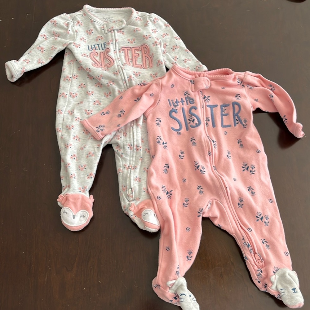 Little Sister footie pjs